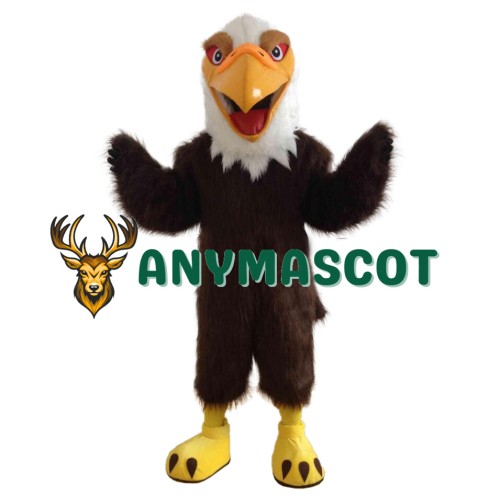 Brown Plush Eagle Mascot Costume