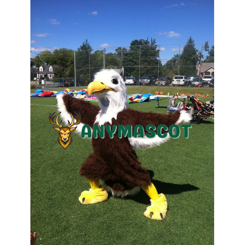 Friendly Realistic Eagle Mascot Costume