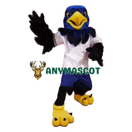 Blue Hawk Eagle Mascot Costume