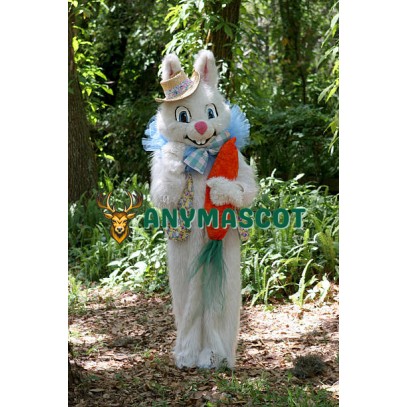 Realistic Easter Bunny Mascot Costume