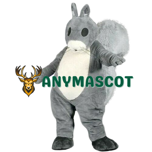 Lovely Realistic Grey Squirrel Mascot Costume