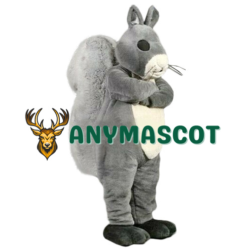 Lovely Realistic Grey Squirrel Mascot Costume