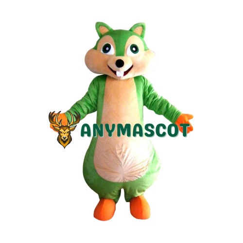 Affordable Green Squirrel Mascot Costume