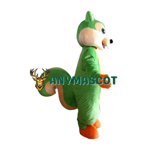 Affordable Green Squirrel Mascot Costume