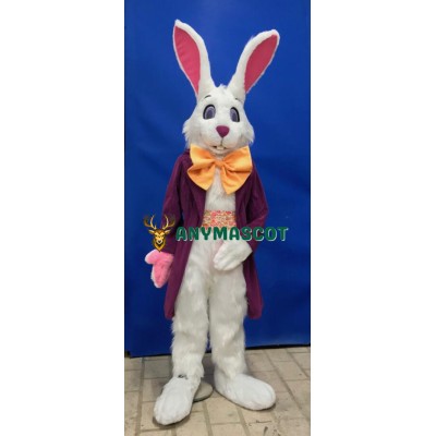 Superb Lightweight White Easter Bunny Mascot Costume