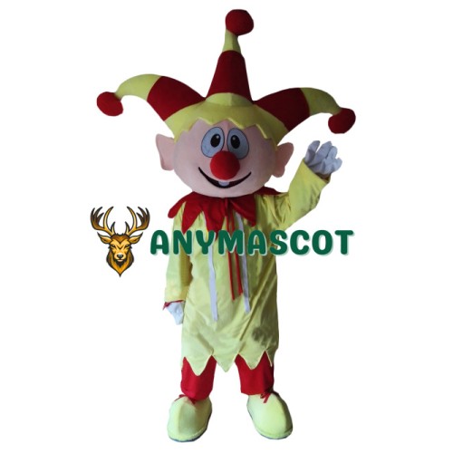 Friendly Lightweight Clown Boy Mascot Costume