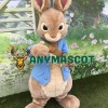 Realistic Peter Rabbit Mascot Costume