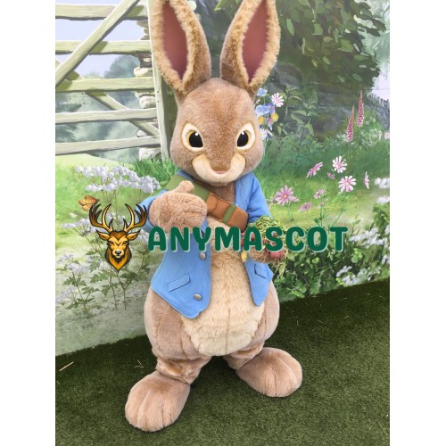 Realistic Peter Rabbit Mascot Costume