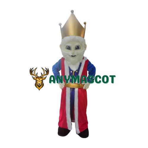 Friendly Old King Mascot Costume