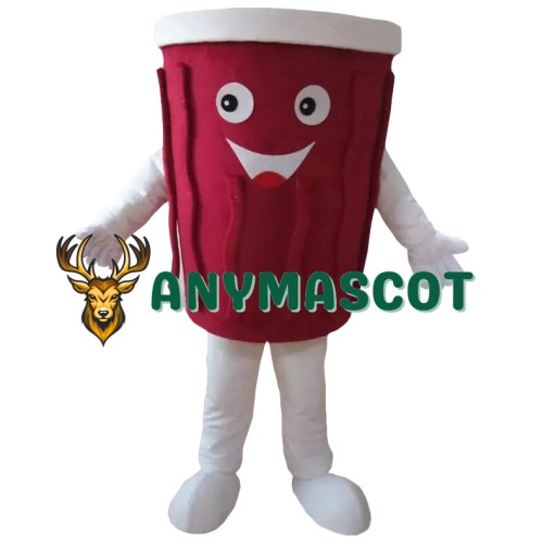 Customized Red Coffee Cup Mascot Costume