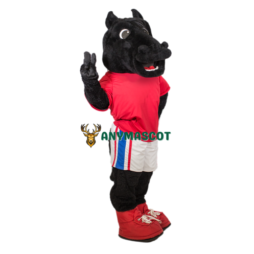 Sport Lightweight Black Horse Mascot Costume