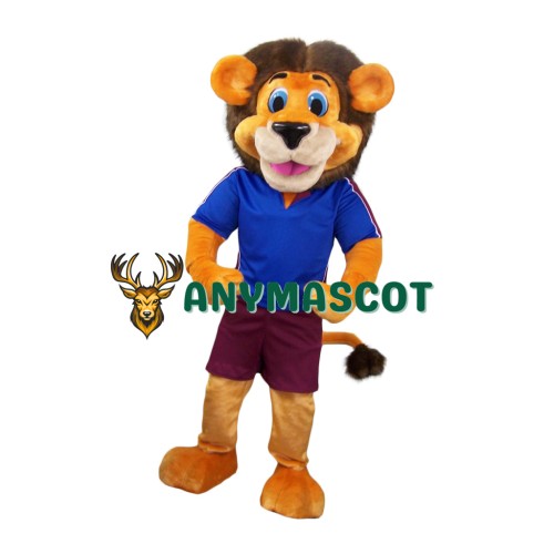 Realistic Sport Lion Mascot Costume