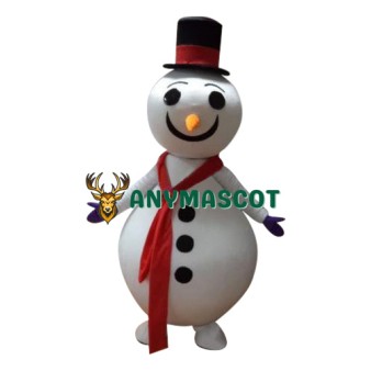 Realistic Lightweight Snowman Mascot Costume