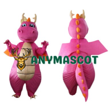 Affordable Pink Dragon Mascot Costume