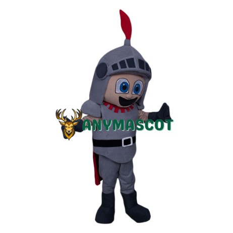 Friendly Knight Boy Mascot Costume