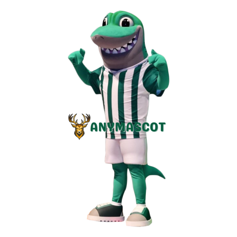 Sport Green Shark Mascot Costume