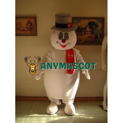 Cute Christmas Snowman Mascot Costume