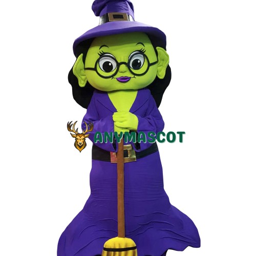 Halloween Witch Mascot Costume