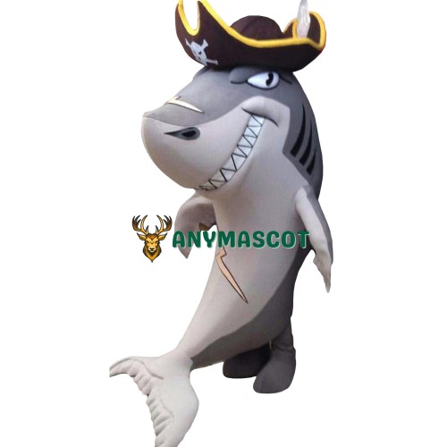 Superb Pirate Shark Mascot Costume