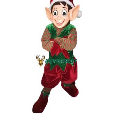 Superb Christmas Elf Mascot Costume