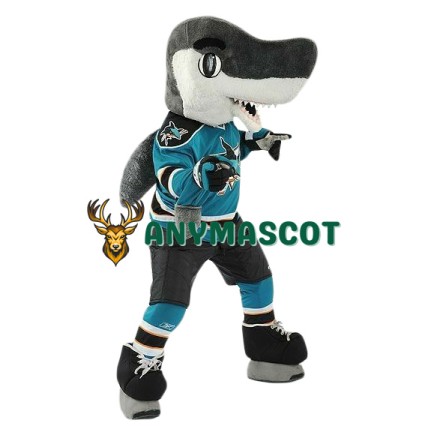 Superb Sport Shark Mascot Costume