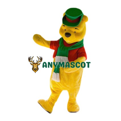 Superb Christmas Winnie The Pooh Mascot Costume