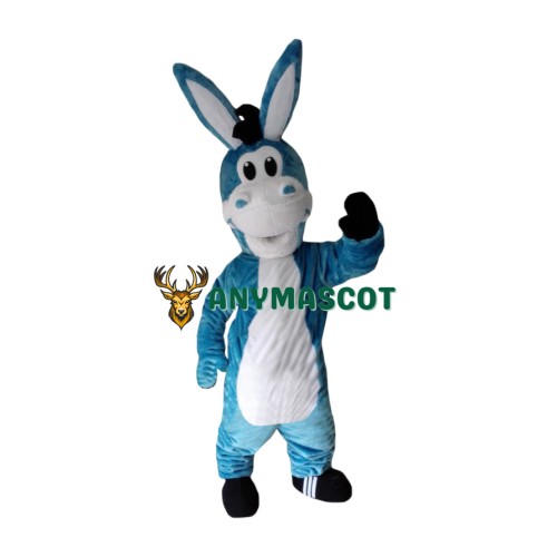 Blue Donkey Mascot Costume