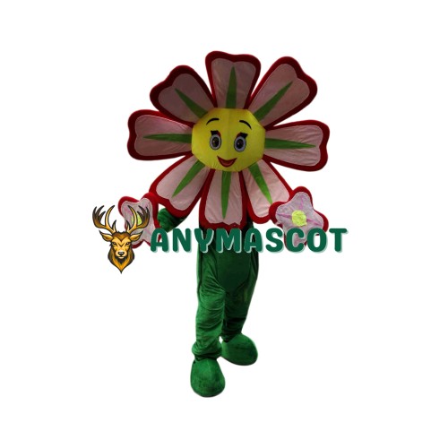 Red Flower Mascot Costume