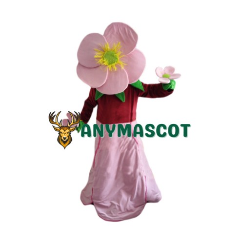 Pink Flower Mascot Costume