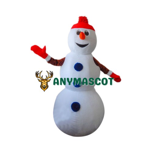 Superb Christmas Snowman Mascot Costume