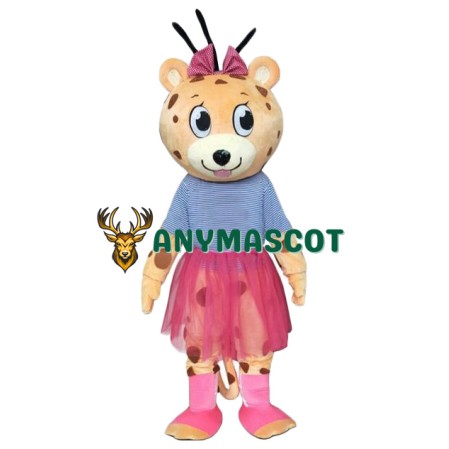 Affordable Girl Leopard Mascot Costume