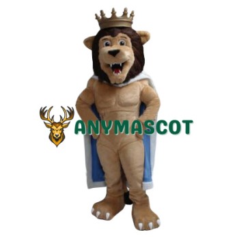 Power King Lion Mascot Costume