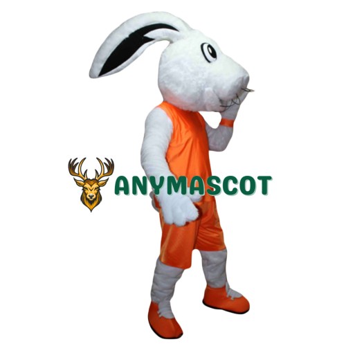 Sport White Bunny Mascot Costume