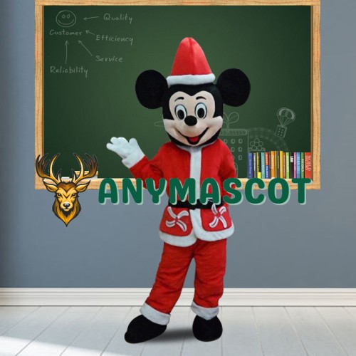 Happy Christmas Mickey Mascot Costume