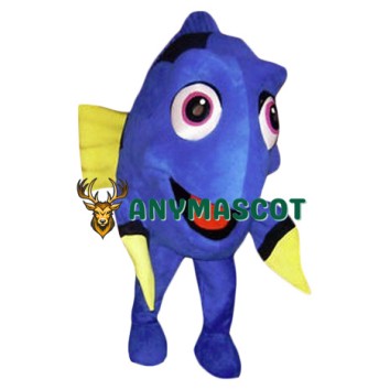 Blue Fish Dory Mascot Costume