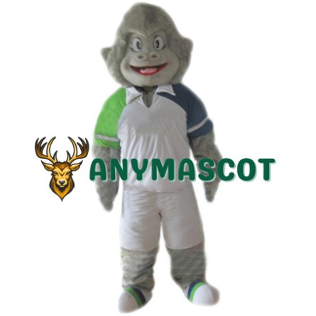 Sport Grey Gorilla Mascot Costume