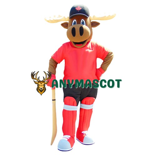 Superb Sport Moose Mascot Costume