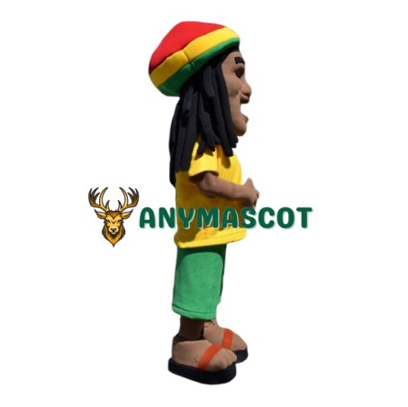 Passionate Football Man Mascot Costume