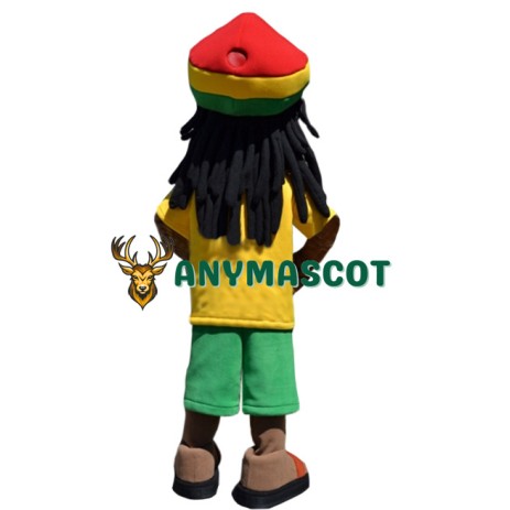 Passionate Football Man Mascot Costume