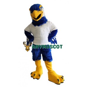 Fierce Blue & White Eagle Mascot Costume