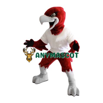 Red Fierce Eagle Mascot Costume