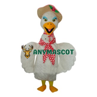 Beautiful Swan Mascot costume