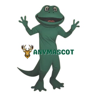 Happy Realistic Frog Mascot Costume