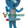Affordable Blue Snake Mascot Costume