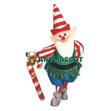 Happy Christmas Elf Mascot Costume