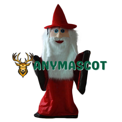 Red Coat Wizard Mascot Costume