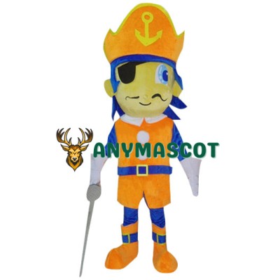 Affordable Pirate Boy Mascot Costume