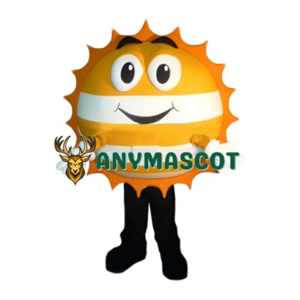 Golden Happy Sun Mascot Costume
