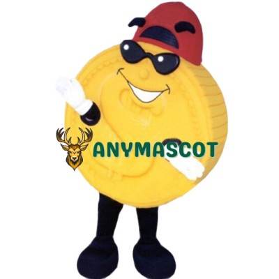 Yellow Coins Mascot Costume