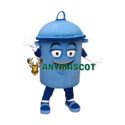 Blue Bin Mascot Costume